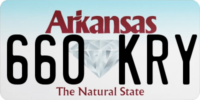 AR license plate 660KRY
