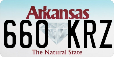 AR license plate 660KRZ