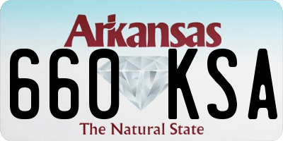 AR license plate 660KSA