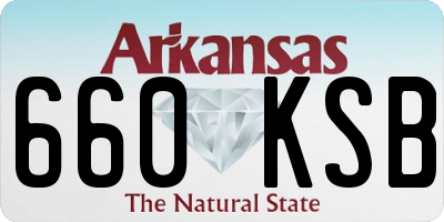 AR license plate 660KSB