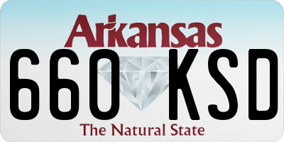 AR license plate 660KSD