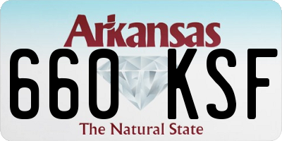 AR license plate 660KSF