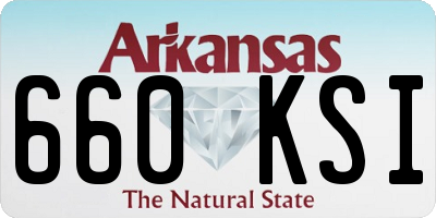 AR license plate 660KSI