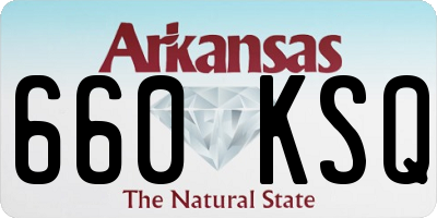 AR license plate 660KSQ