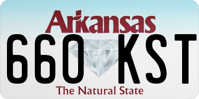 AR license plate 660KST