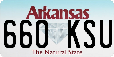 AR license plate 660KSU