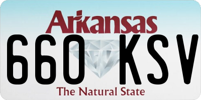 AR license plate 660KSV