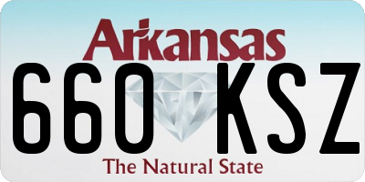 AR license plate 660KSZ