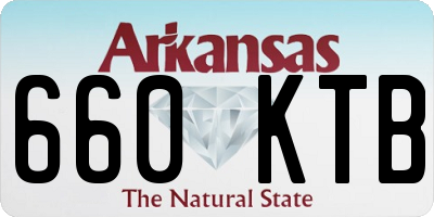 AR license plate 660KTB