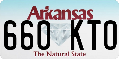 AR license plate 660KTO