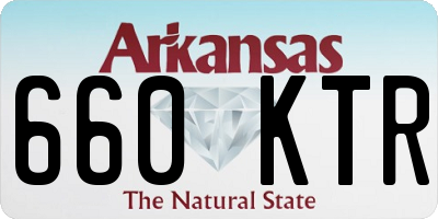 AR license plate 660KTR