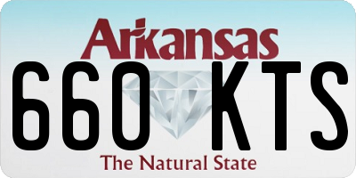 AR license plate 660KTS