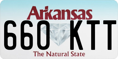 AR license plate 660KTT