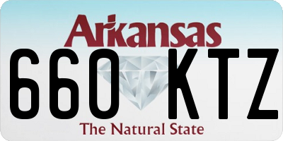 AR license plate 660KTZ