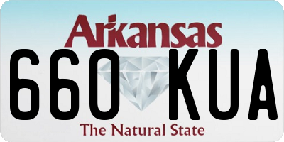 AR license plate 660KUA