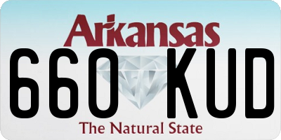 AR license plate 660KUD