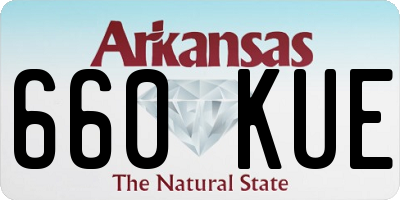 AR license plate 660KUE