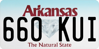 AR license plate 660KUI