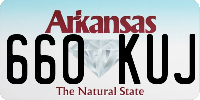 AR license plate 660KUJ