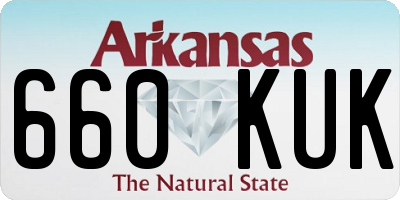 AR license plate 660KUK