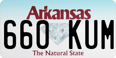 AR license plate 660KUM