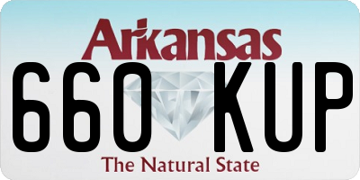 AR license plate 660KUP