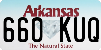 AR license plate 660KUQ