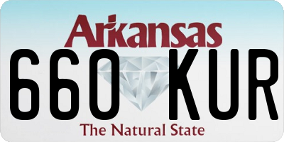 AR license plate 660KUR