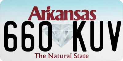 AR license plate 660KUV