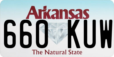 AR license plate 660KUW