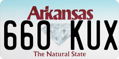 AR license plate 660KUX