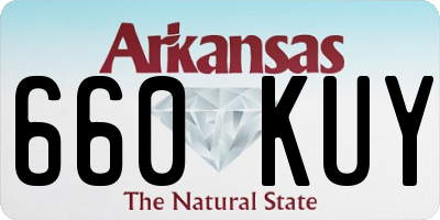 AR license plate 660KUY