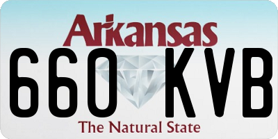 AR license plate 660KVB
