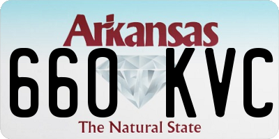 AR license plate 660KVC