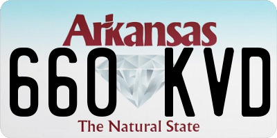AR license plate 660KVD