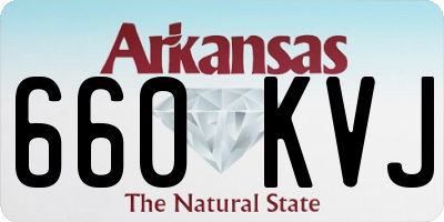 AR license plate 660KVJ
