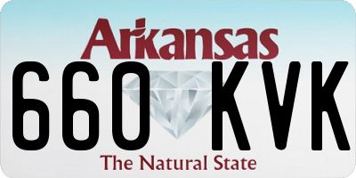 AR license plate 660KVK