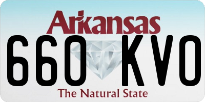 AR license plate 660KVO