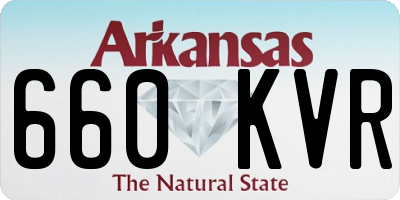 AR license plate 660KVR