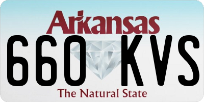 AR license plate 660KVS
