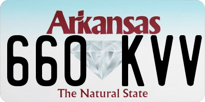 AR license plate 660KVV