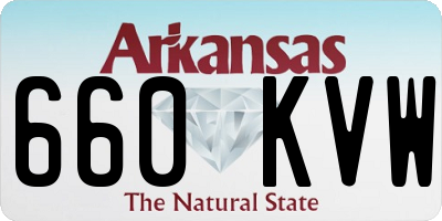 AR license plate 660KVW