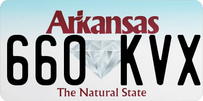 AR license plate 660KVX