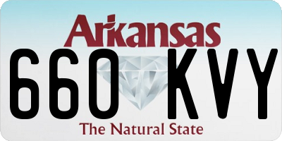 AR license plate 660KVY