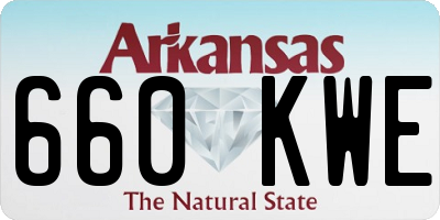 AR license plate 660KWE