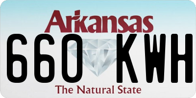 AR license plate 660KWH