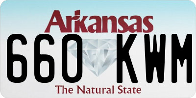 AR license plate 660KWM