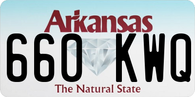 AR license plate 660KWQ
