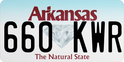 AR license plate 660KWR