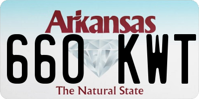 AR license plate 660KWT